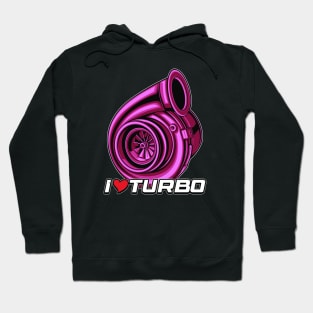 I Love Turbo (Fuschia) Hoodie